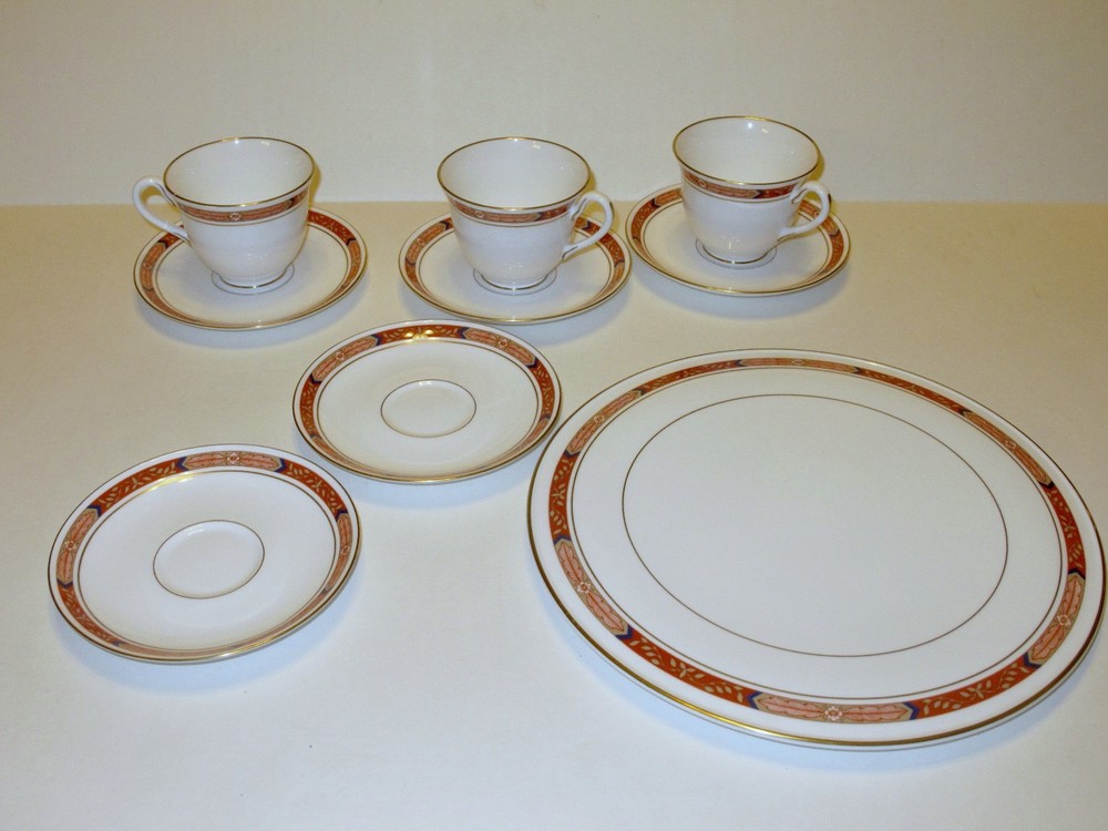Royal Worcester Beaufort Red Rust Saucers- 2 available