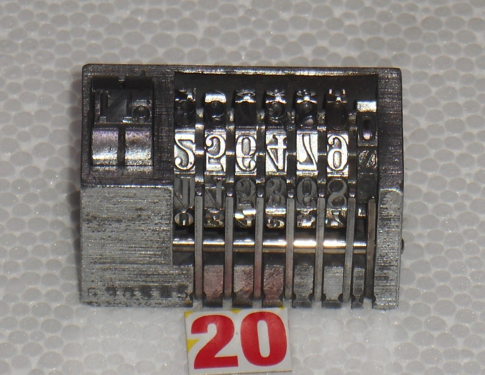 COUNT | letterpress numbering machine | 20
