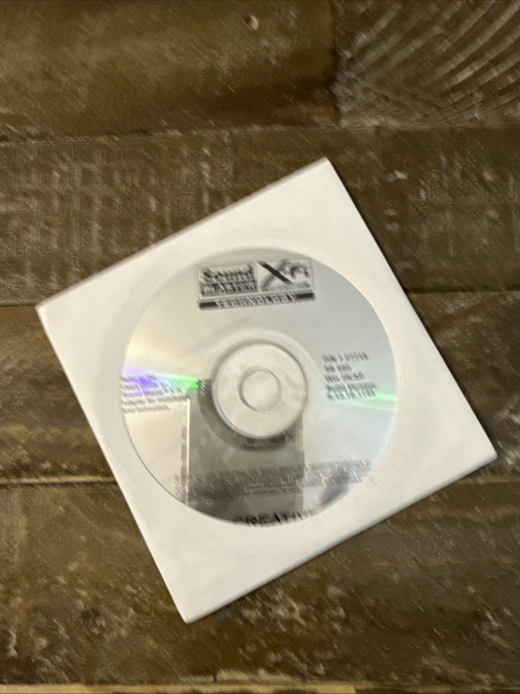 Sound Blaster X-Fi Technology Software PC Cd Rom
