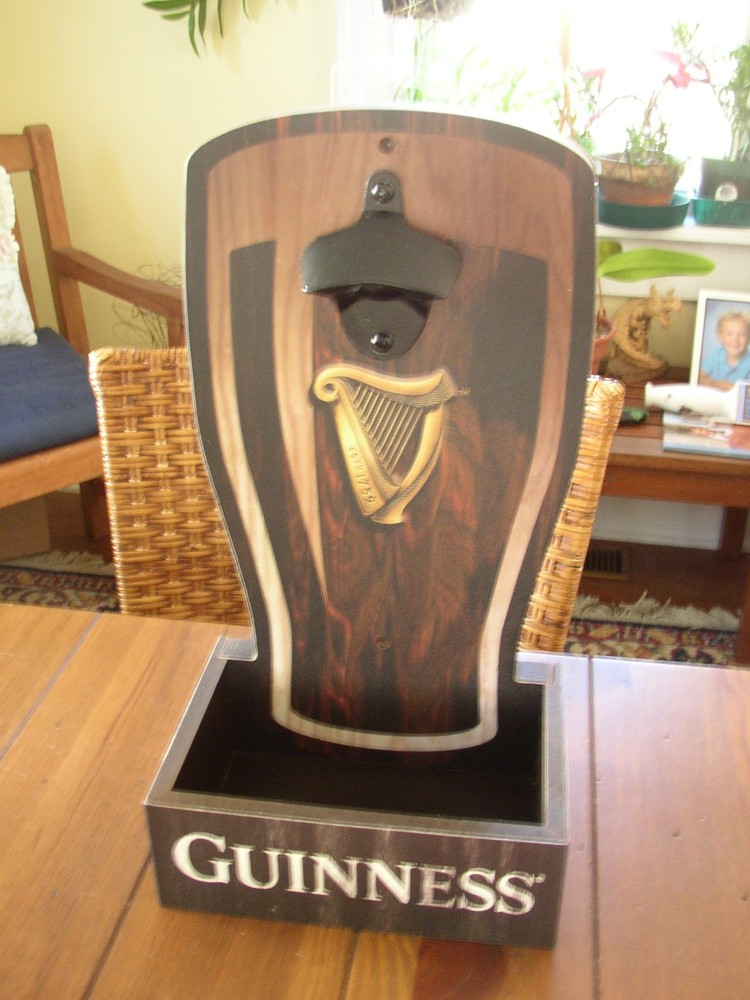 Guinness Wall Mounted wooden Bottle Opener