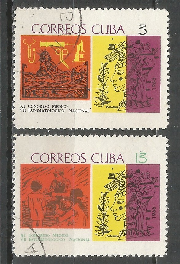 Caribbean 1968 year, used stamps set