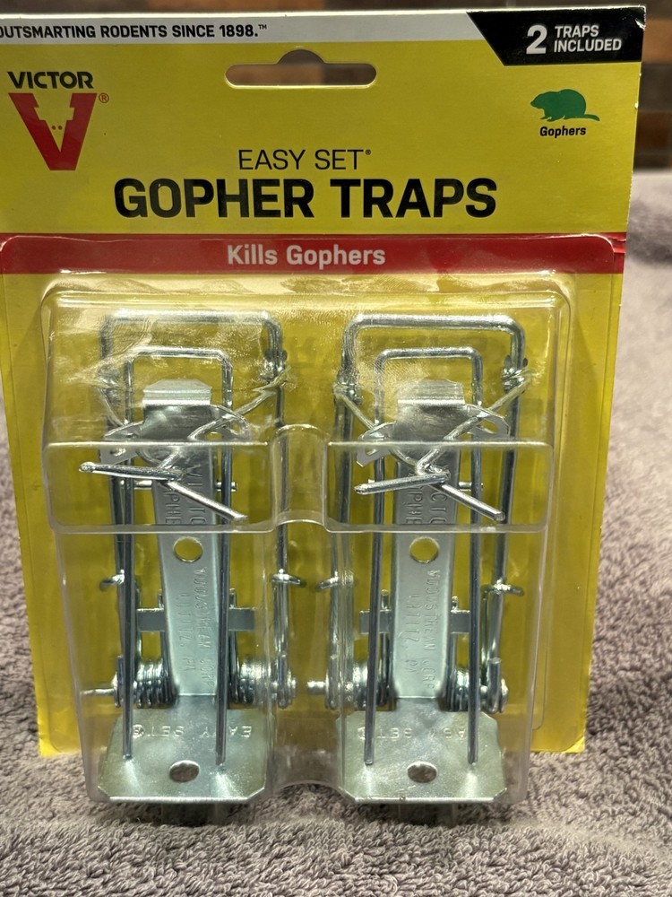 Victor 0611 Easy Set Gopher Trap 2 Pack New