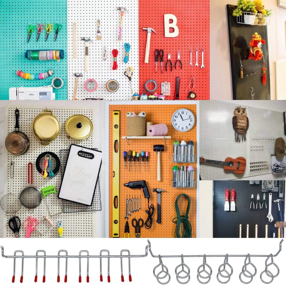Lockable 114 pcs Pegboard Hooks & Bins Set - Perfect for Tools and Accessories
