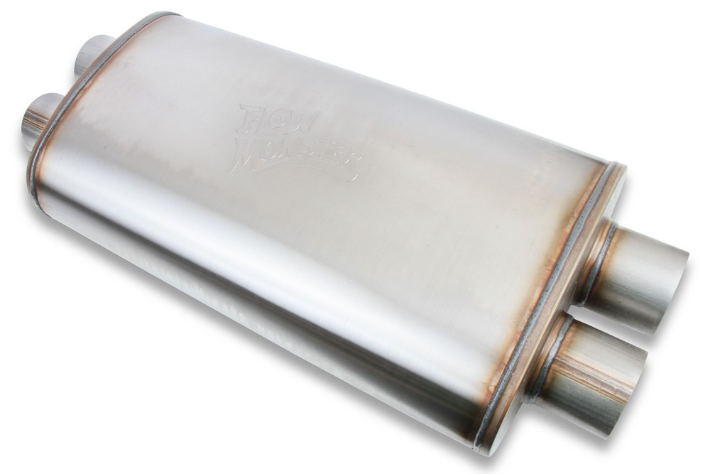 12599-FM FLOWMONSTER 409SS OVAL CASE ABSORPTION MUFFLER