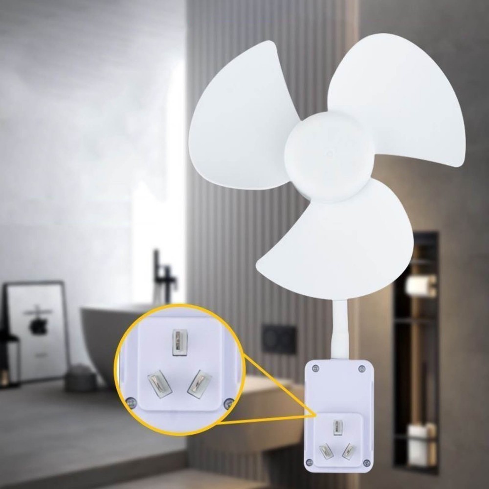 2026 Three In Socket Fan Dormitory Kitchen Silent Household Socket Fan