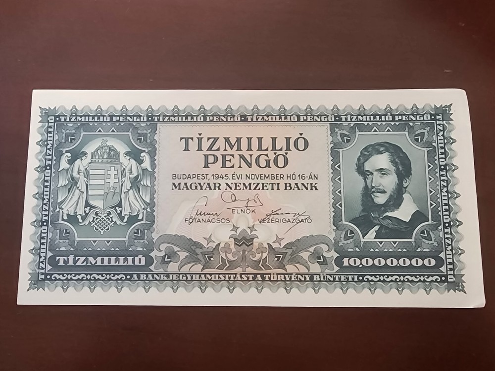 Hungary 1945 TizMillio Pengo (#725) Decent note
