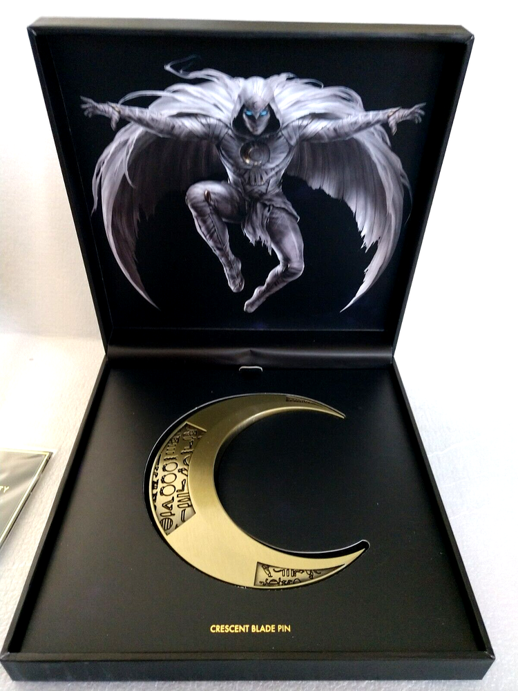 Marvel Studios Moon Knight Crescent Moon Blade Pin Prop New Box LE