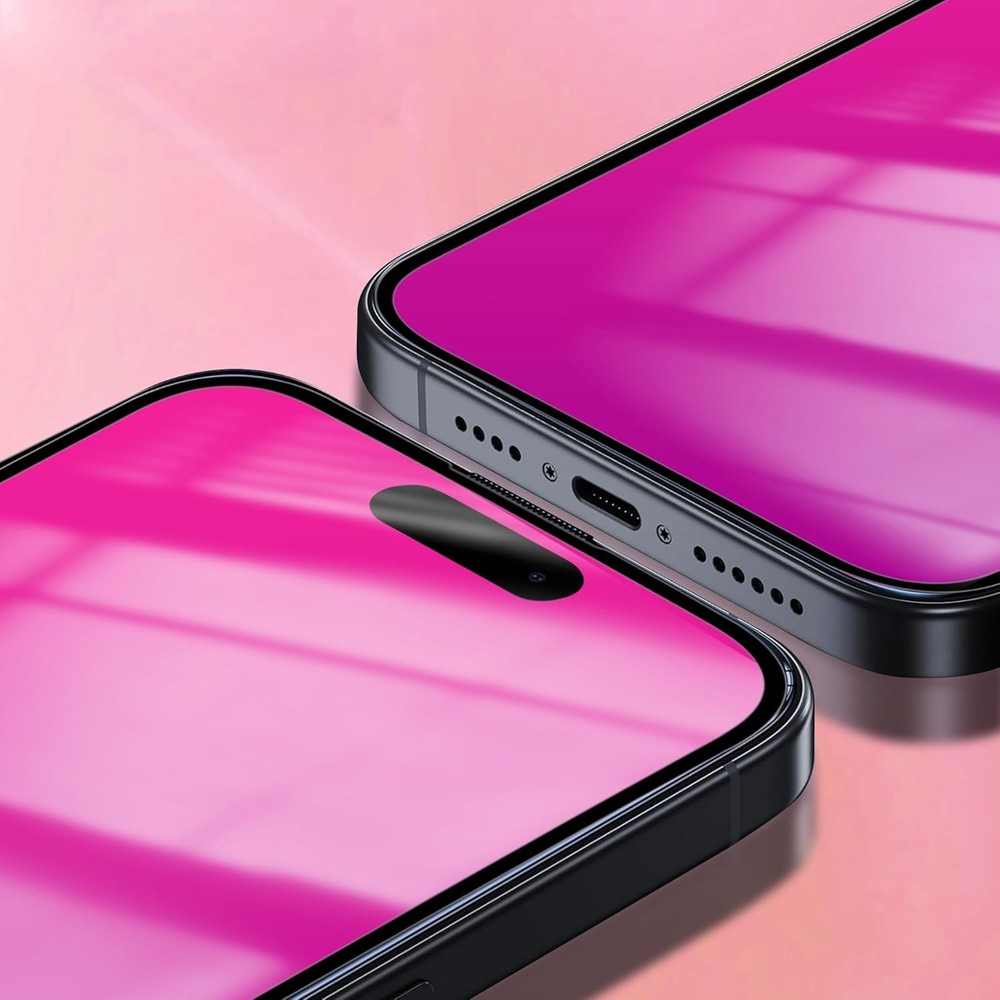 2 Pack for iPhone 16 Pro Max Privacy Screen 16 (Pink)