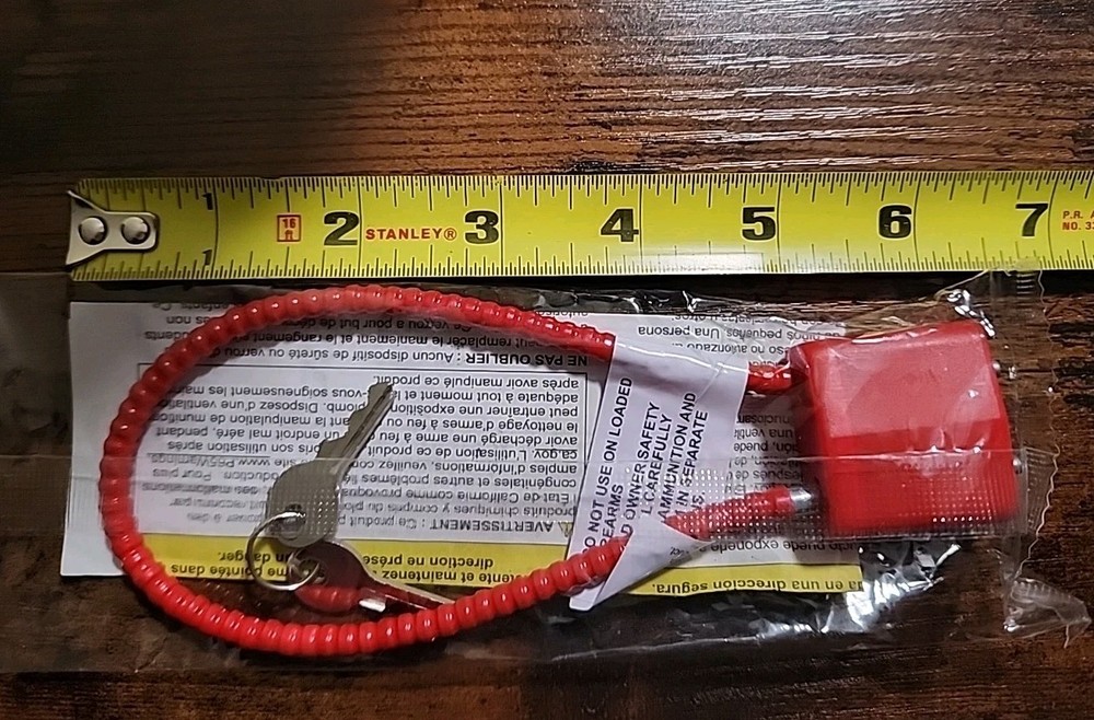 Cable Gun Lock With 2 Keys Cable Lock