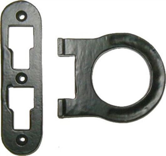 Horseshoe Style Cast Iron Bed Rail Fasteners Set