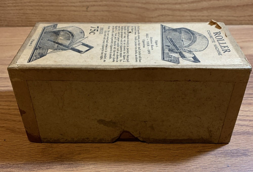 Vintage Tobacco Cigarette Roller Rolling Machine