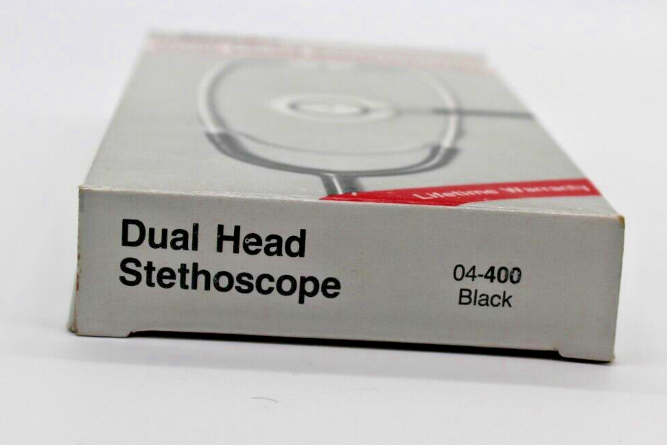 Labtron Dual Head Stethoscope Black New in Box