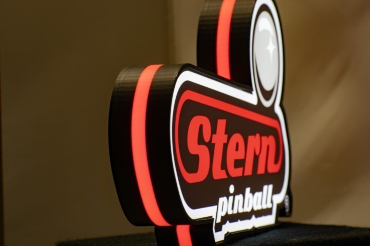 Modern STERN Logo Pinball Pin-Sign