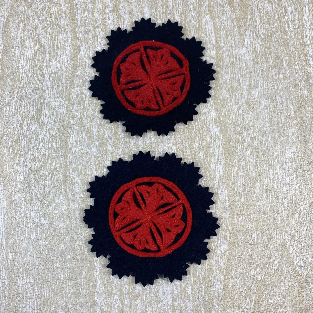 Set of 6 4" Hungarian Felt Coasters