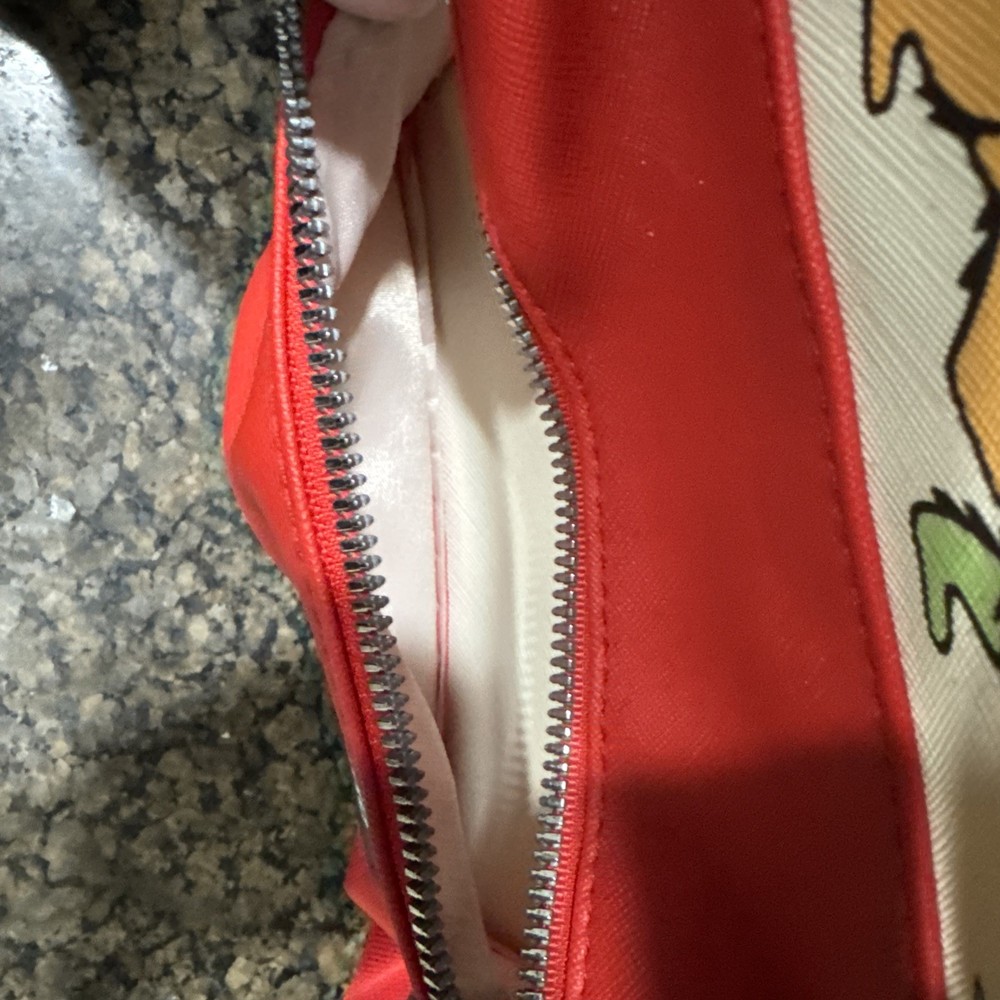 Grateful Dead Backpack White/Red Straps Dancing Bears Pattern & Logo