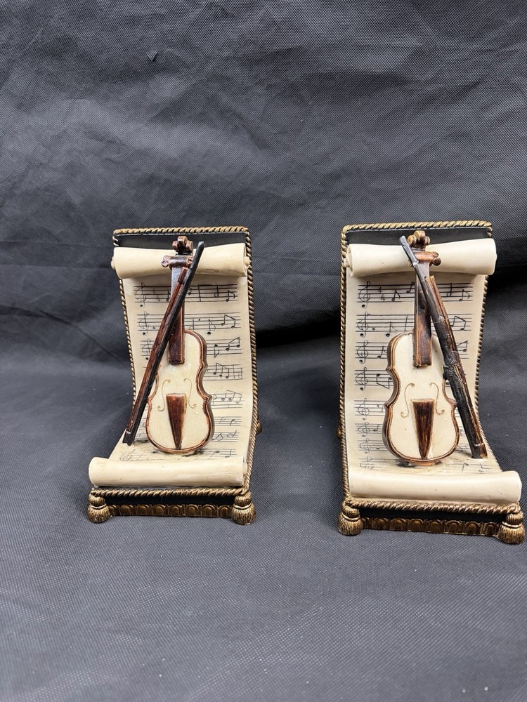 Classical Violin/Cello Sheet Music Bookend - Excellent Condition