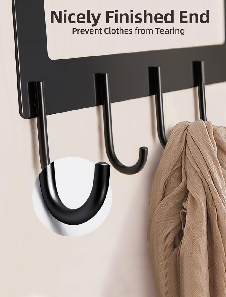 Functional Over Door Hook Set - Heavy-Duty, Rust-Resistant, Easy Install, 2 Pack