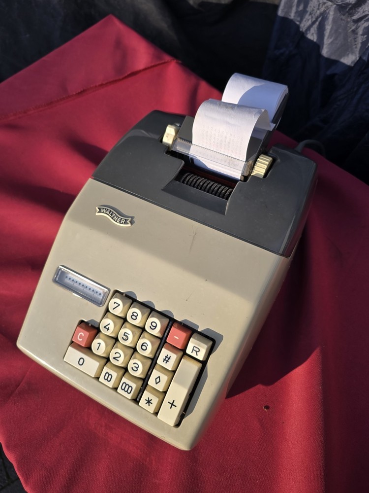 Vintage WALTHER Comptess calculating machine, 1970s