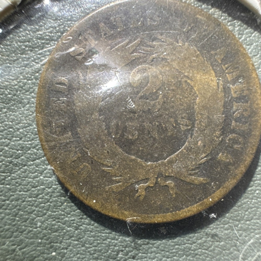 1865 & 1868 2 Cent Coin