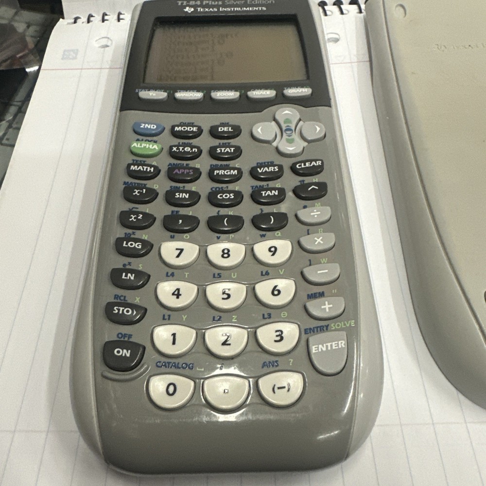 TI 84 Plus Silver Edition Graphing Calculator. Tested And Working