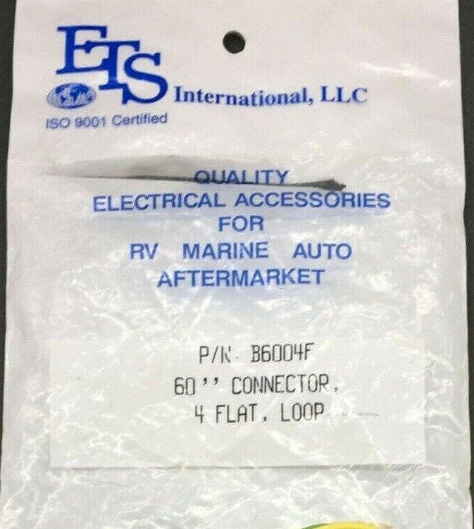 Electro Transfer Systems B6004F 60" Trailer Connector 4 Flat, Loop For RV Camper