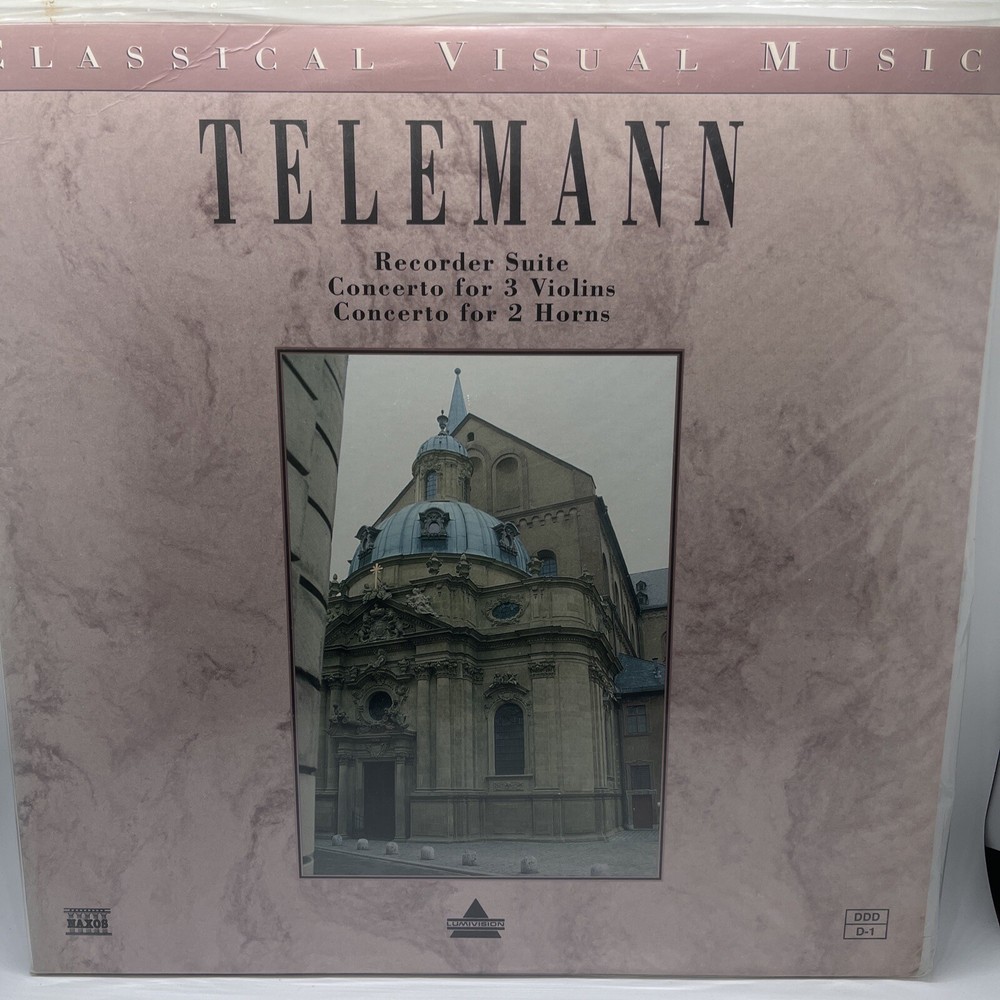 TELEMANN Laserdisc LD CLASSICAL VISUAL MUSIC . 120