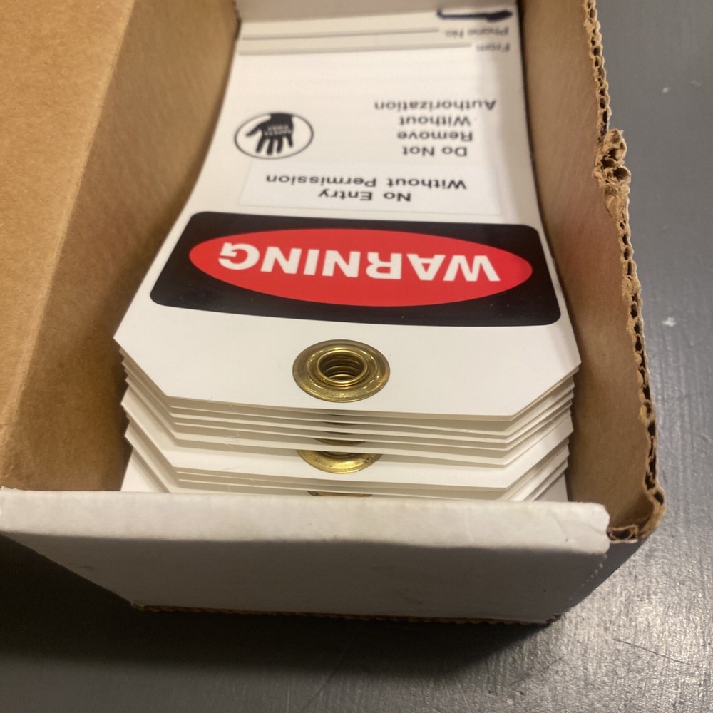 (22) Warning No Entry Do Not Remove Tags