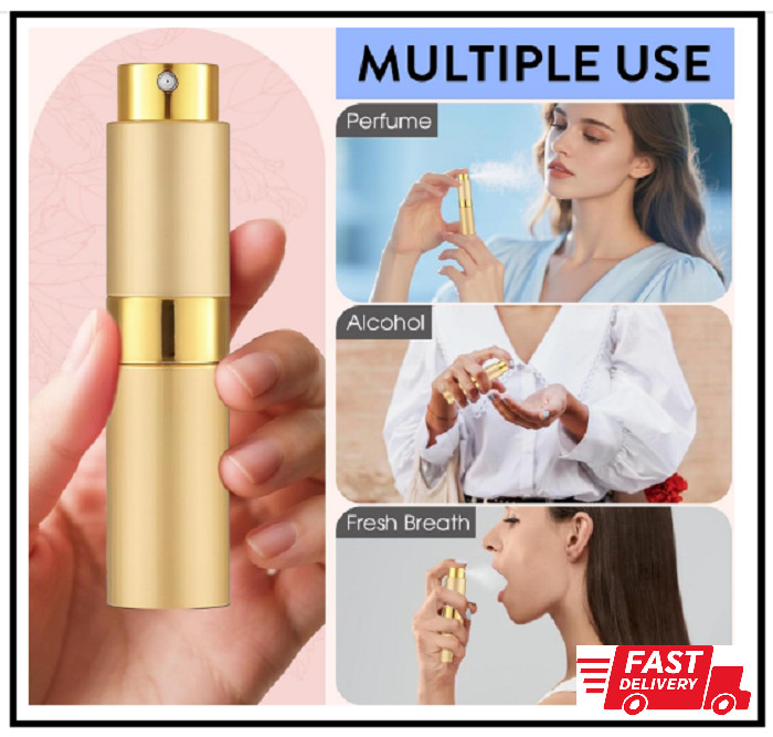 6 Pack 8ML Empty Perfume Atomizer Cologne Travel Spray Bottle for Refill Port...