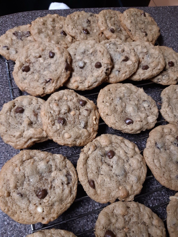 Handmade Homemade Assorted Cookies Chocolate chips and nuts.