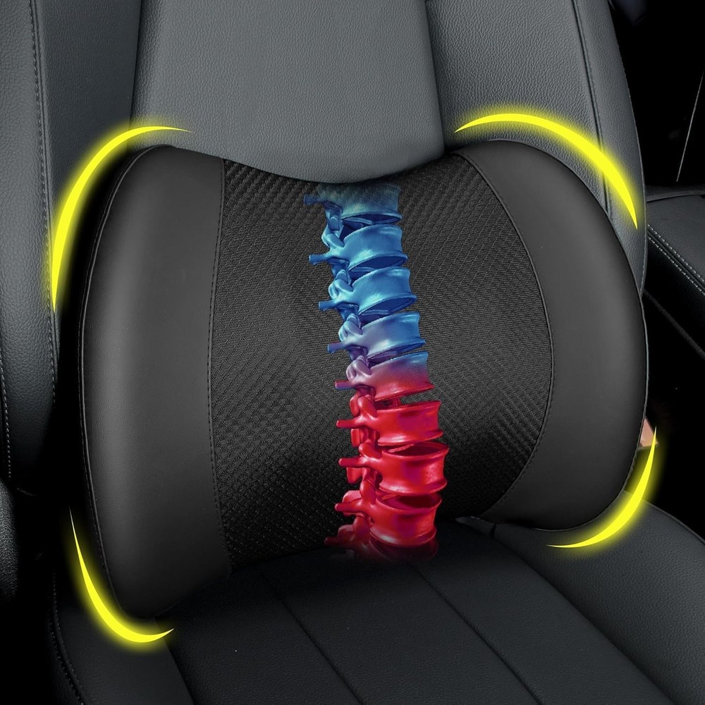 Lumbar Support Pillow For Car - Back Support For Medium To Large Vehic