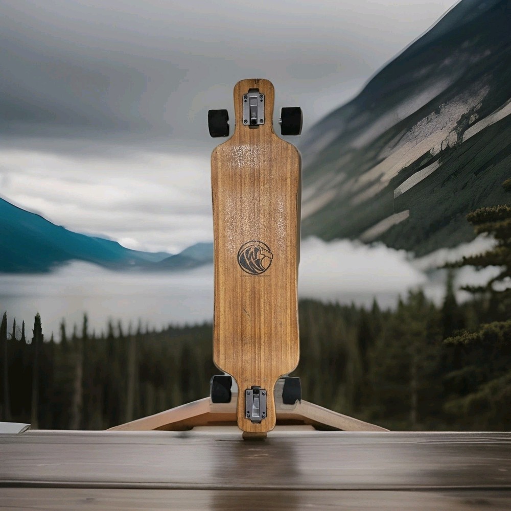 White Wave Longboard Skateboard Warrior 38”