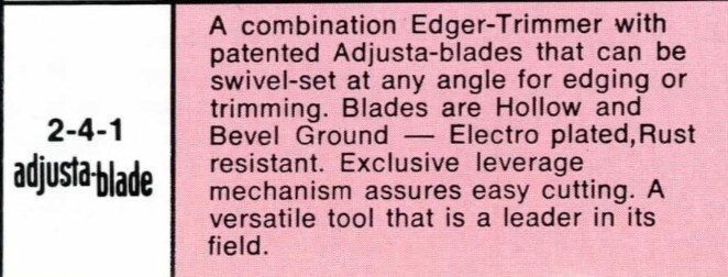 Vintage Wallace Adjusta-Edge Trimmer/Edger