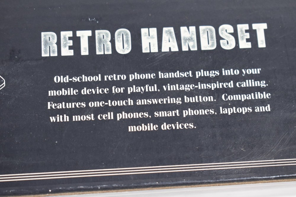 Buxton Retro Handset, Black, Vintage