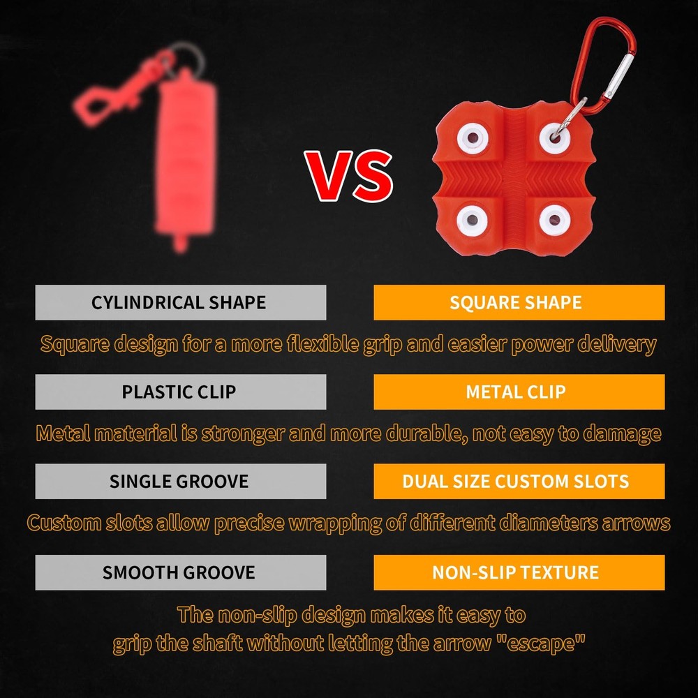 Arrow Puller Archery with Metal Belt Clip, Square Shape Archery Arrow Puller ...