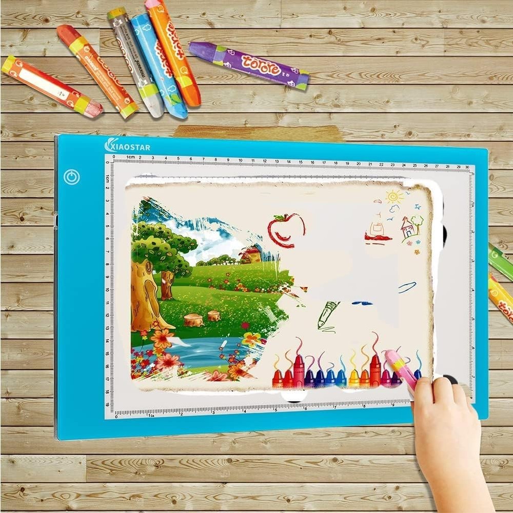 Light Box Drawing Pad, Tracing Board with Type-C Charge Cable and Brightness ...