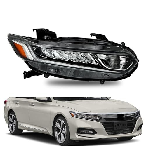 Passenger Right Side Headlight Assembly Replacement for Accord 2018 2019 2020