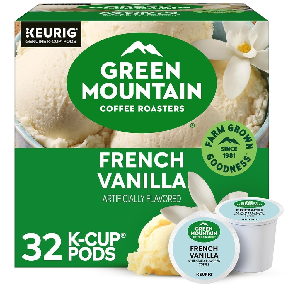 French Vanilla Coffee Pods, 32 Count - Light Roast