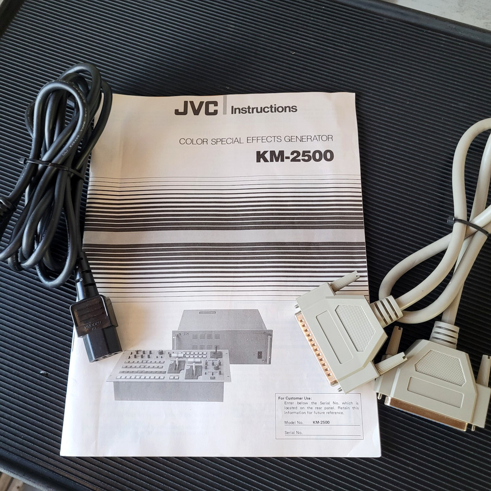 JVC KM-2500 Digital Special Effects Generator Controller W/ Main Unit Tested
