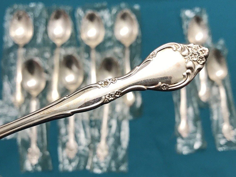 11 Pc AFFECTION Silverplated PLACE & TEASPOONS NOS Sealed  Community
