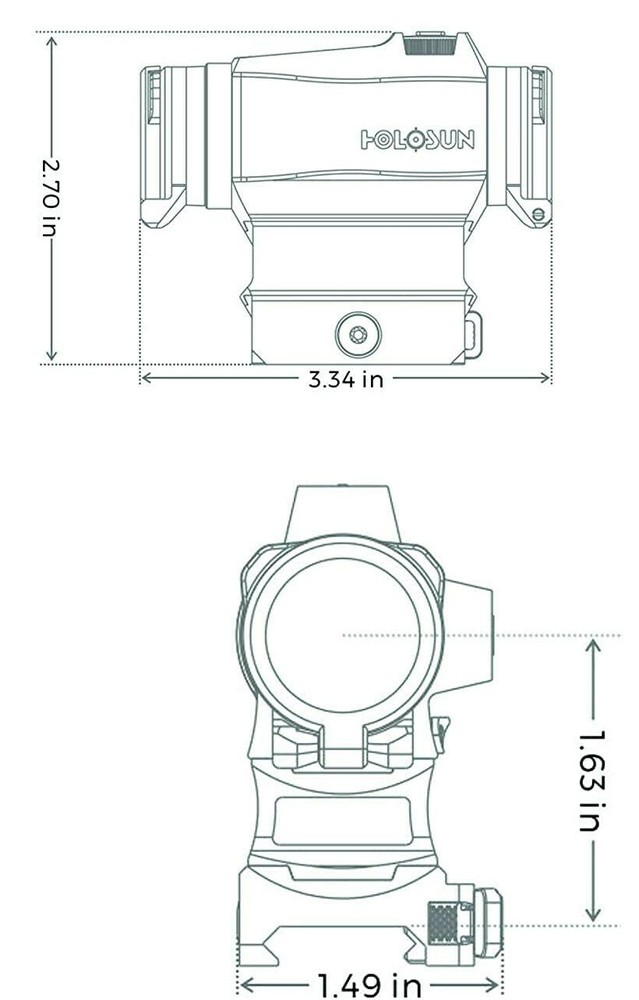 Holosun HS515CM Optical Red Dot Sight