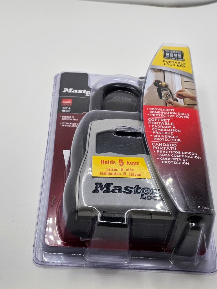 Master Lock Portable Lock Box P16256 SET YOUR OWN COMBINATION