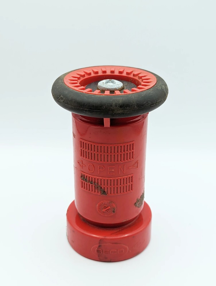 Beco Model 15 Fire Hose Nozzle Plastic Red Black Firefighting Fire Protection