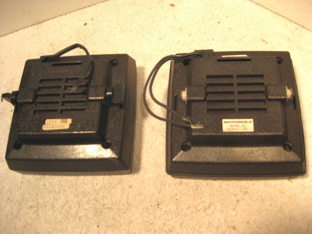 Pair Motorola two-way external radio speakers
