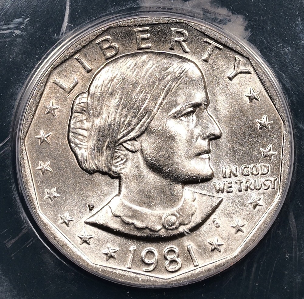 1981-P Susan B. Anthony Dollar $1 - ANACS GRADED MS65