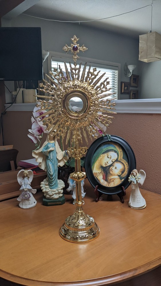 Gold Plated Monstrance and Luna