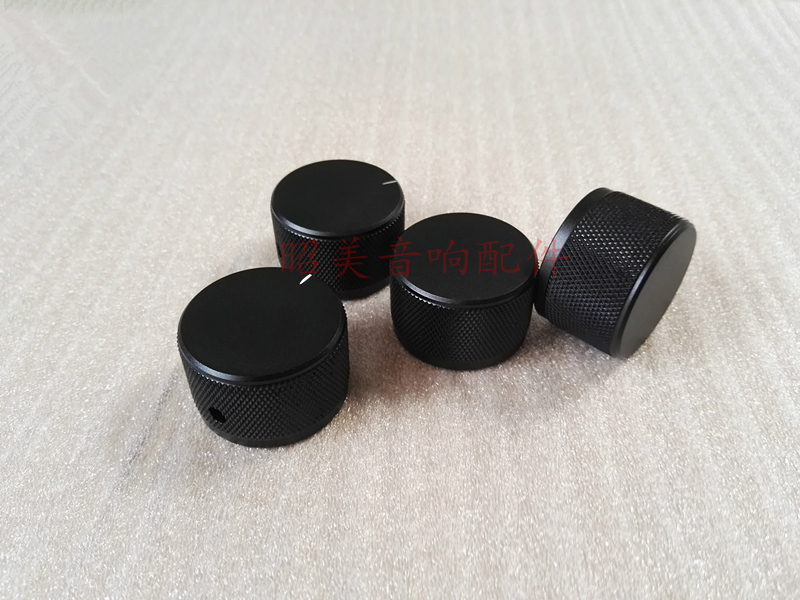 Diameter 35mm Height 22mm Aluminum Solid Volume Knob DIY Amplifier Silver Knob