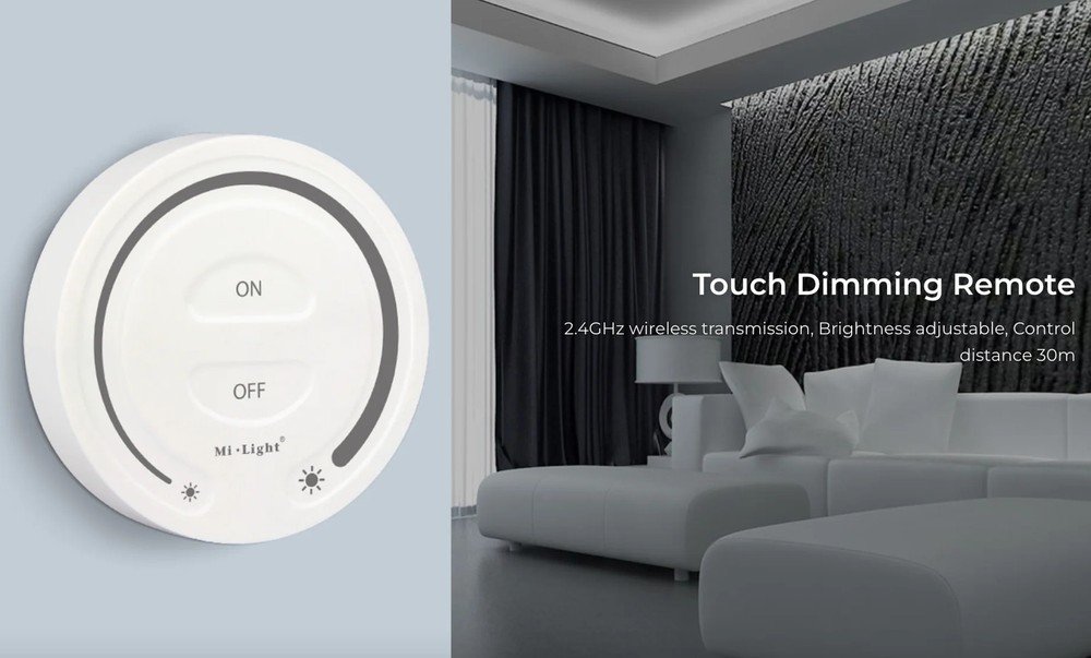 Miboxer 1-Zone Touch Dimming Brightness Remote White