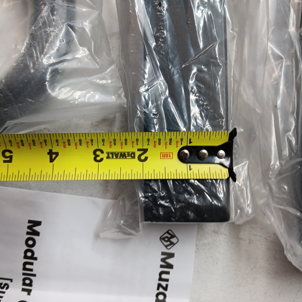 3 Pack Black Stainless Steel Cable Railing Posts with Black SS Cable, 33" Height