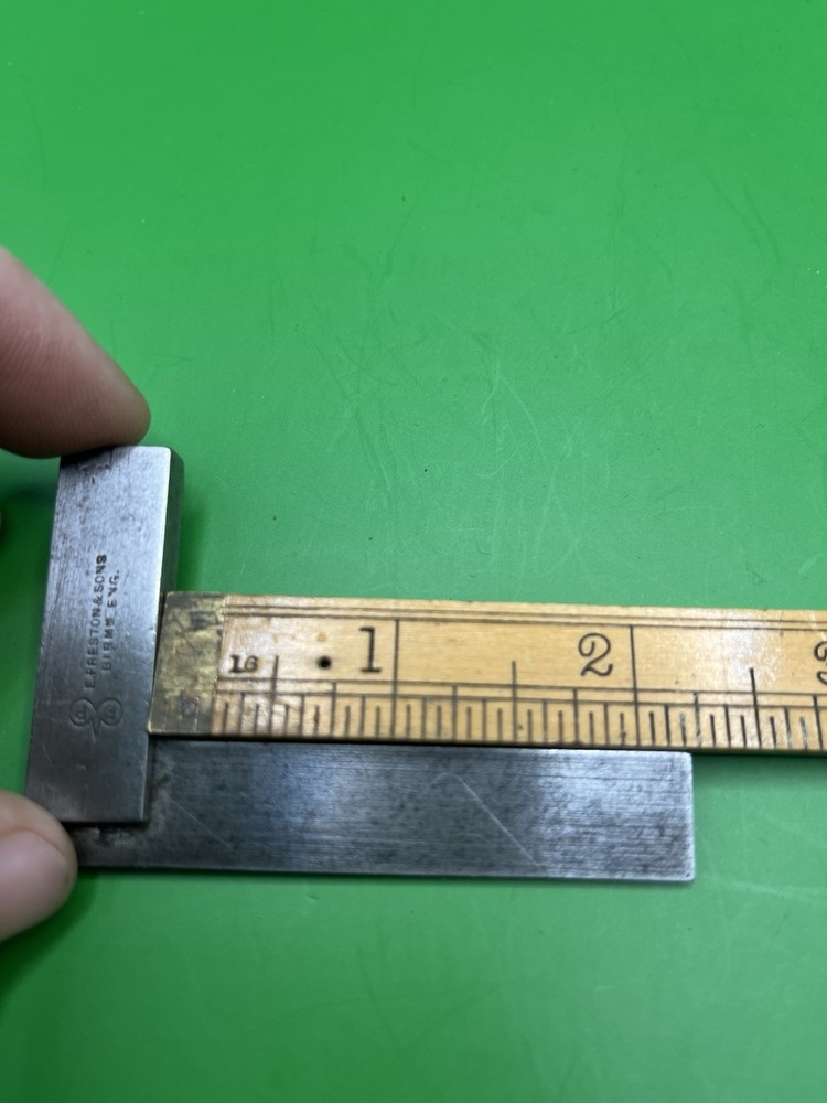 Vintage Edward Preston & Sons Precision Try Square 2-3/4”