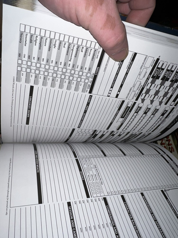 4TH EDITION CORE RULEBOOK COLLECTION Never Used 3 Book Set First Printing